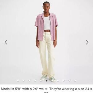 Levi’s 501 90s Ecru White Jeans Size 27 x 30 NWT